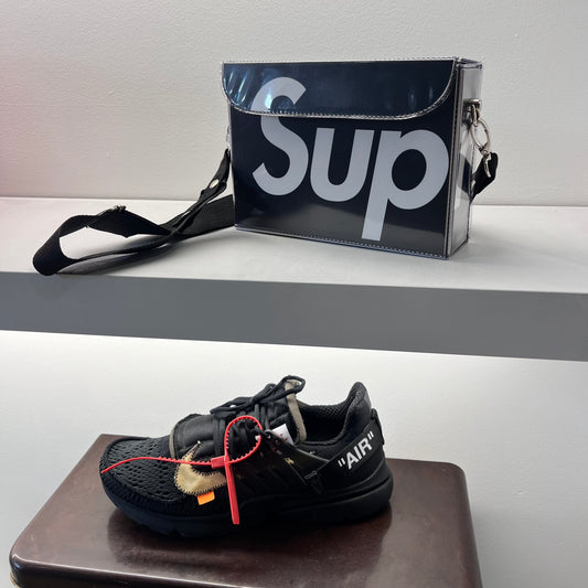 BOX BAG - SUP -  BLACK/WHITE